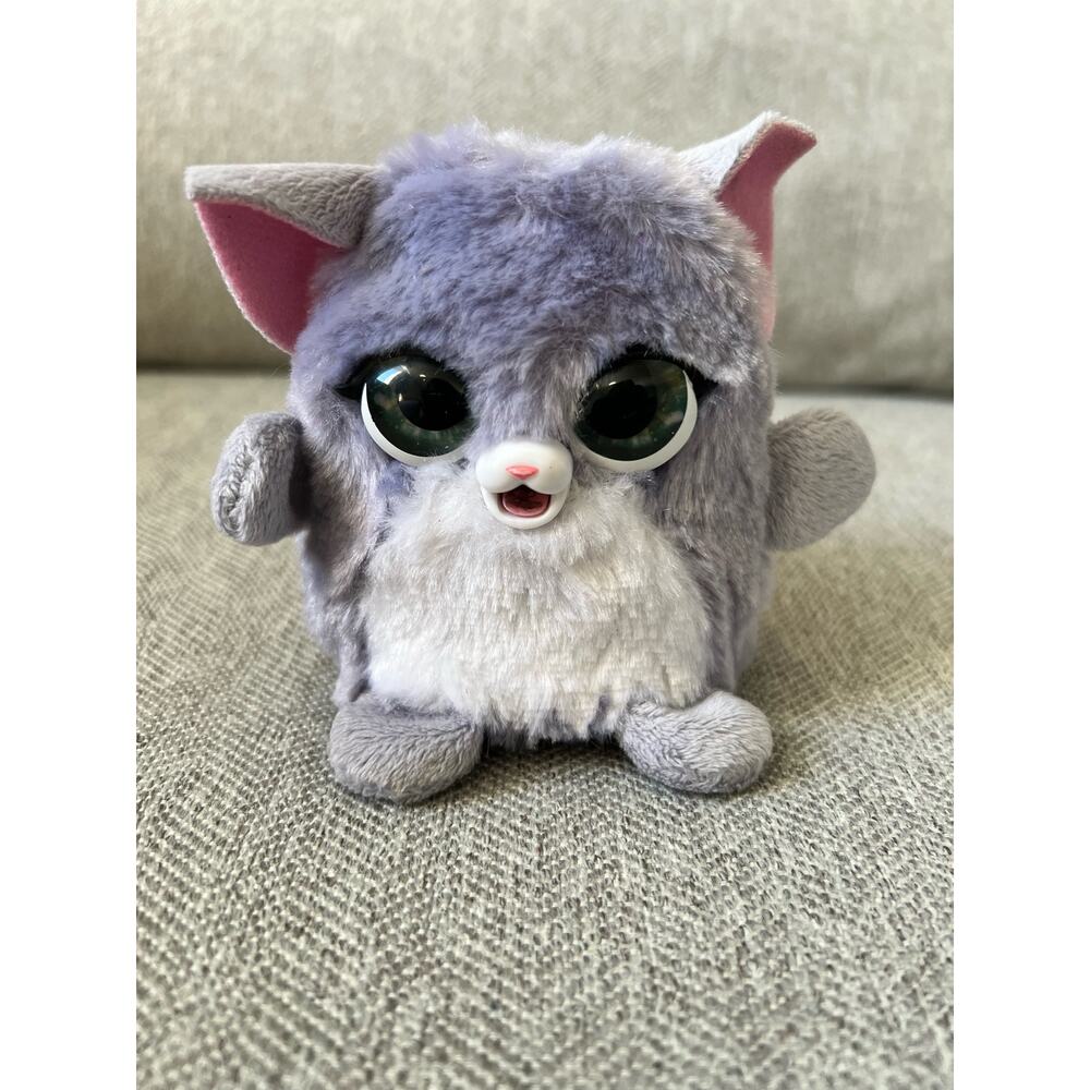 Hasbro FurReal Fuzzalots Purple Kitty Interactive Animated Color Changing Belly